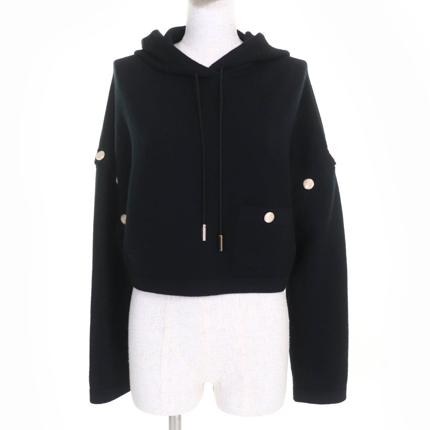 Chanel COCO Mark Button Cashmere 2way Knit