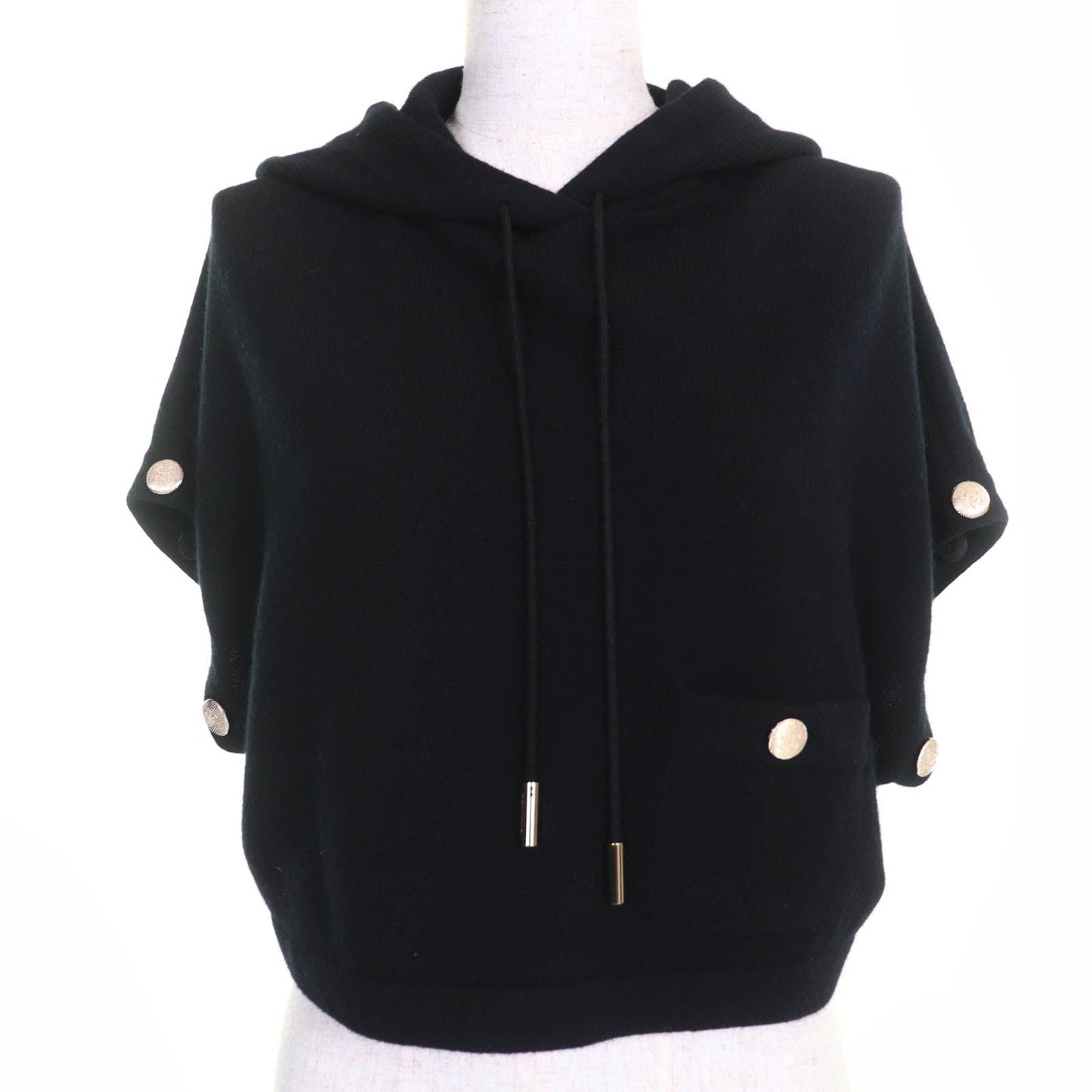 Chanel COCO Mark Button Cashmere 2way Knit