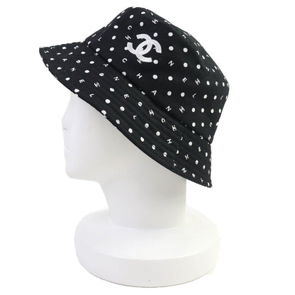Chanel COCO Mark Embroidered Cotton Bucket Hat