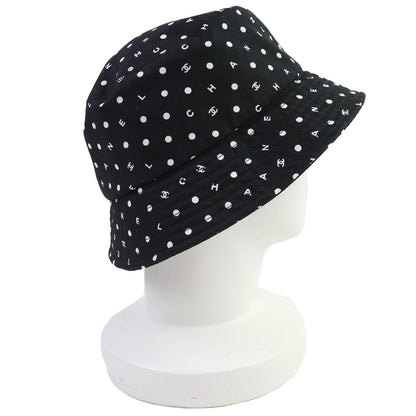 Chanel COCO Mark Embroidered Cotton Bucket Hat