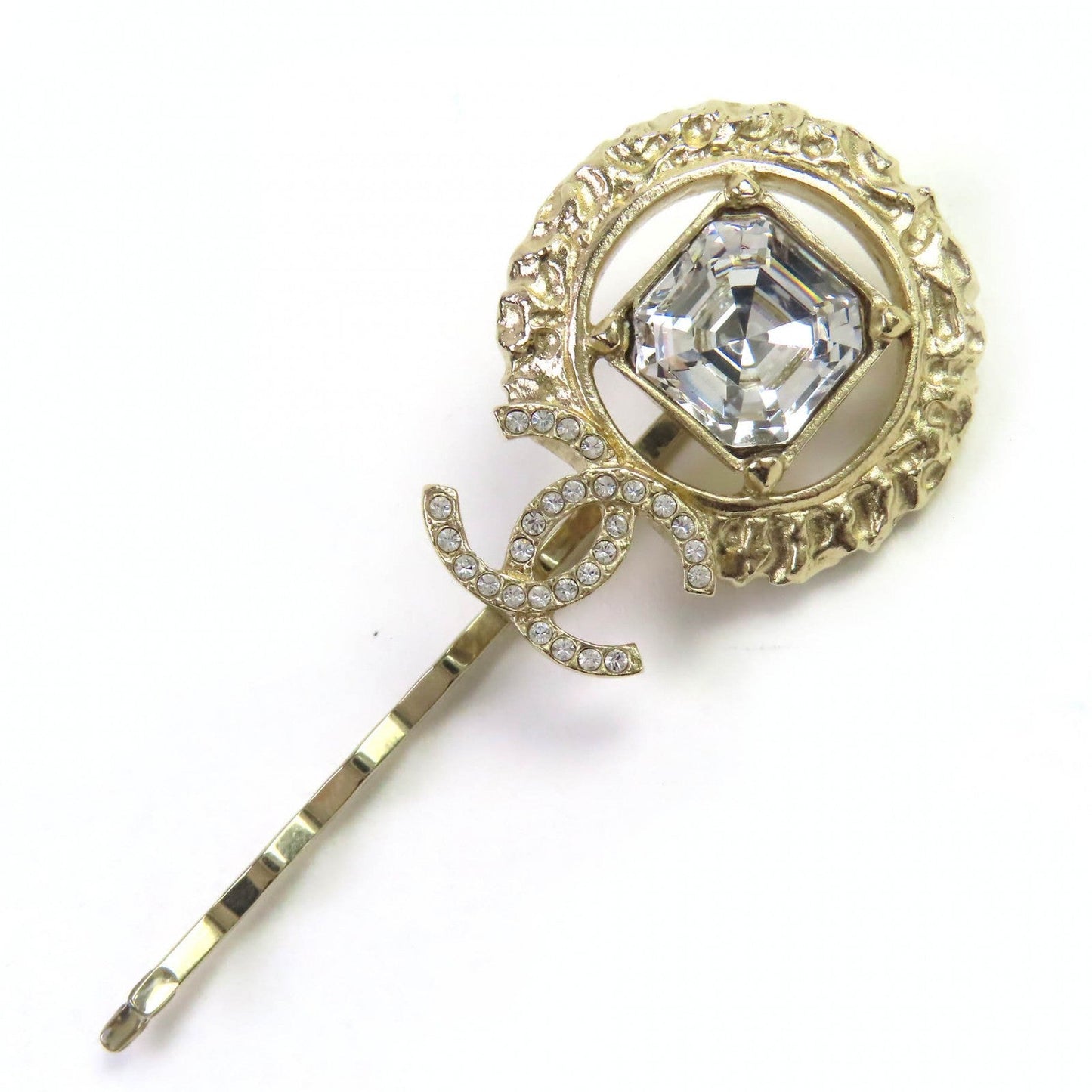 Chanel COCO Mark Rhinestone Hairpin