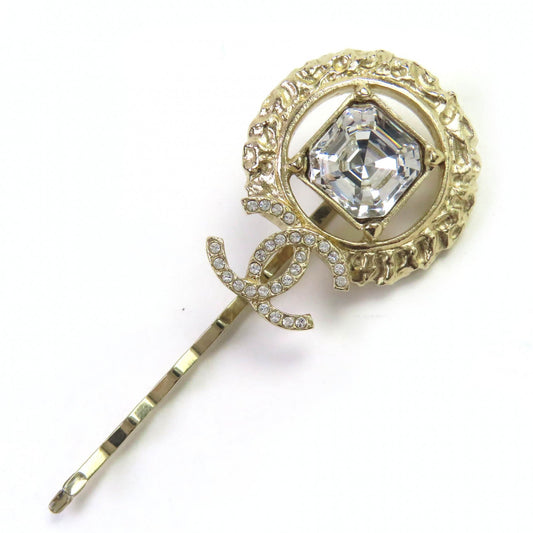 Chanel COCO Mark Rhinestone Hairpin