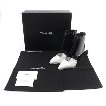Chanel G35430 Patent Leather Ankle Boots