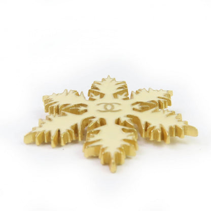 Chanel COCO Mark Snowflake Brooch