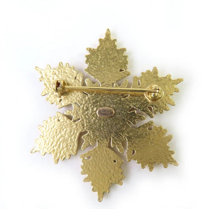 Chanel COCO Mark Snowflake Brooch