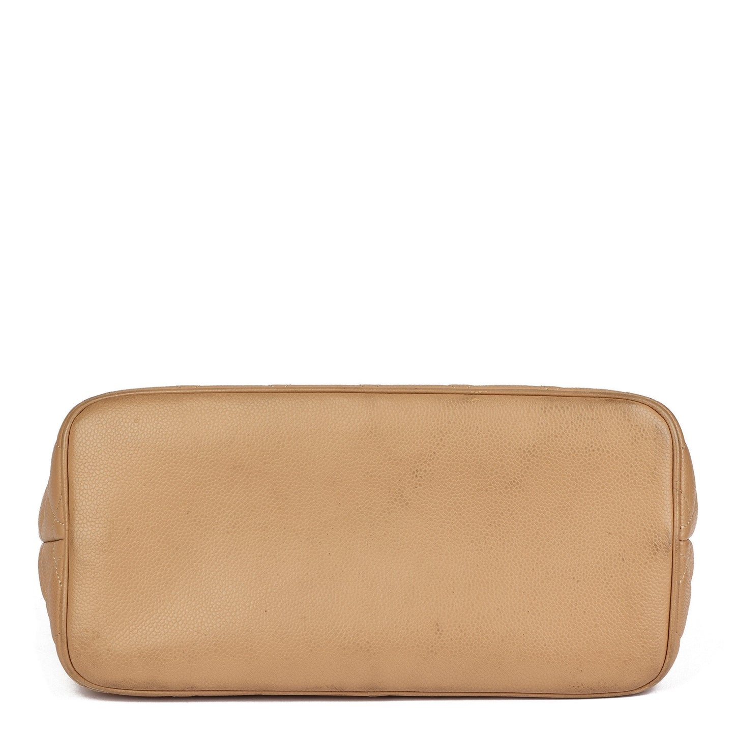 Chanel Beige Caviar Leather Medallion Tote