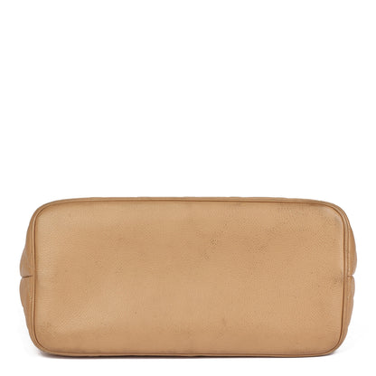 Chanel Beige Caviar Leather Medallion Tote