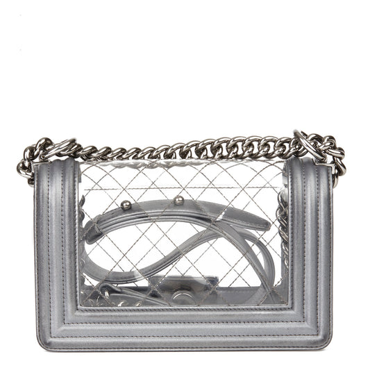 CHANEL SMALL TRANSPARENT BOY BAG