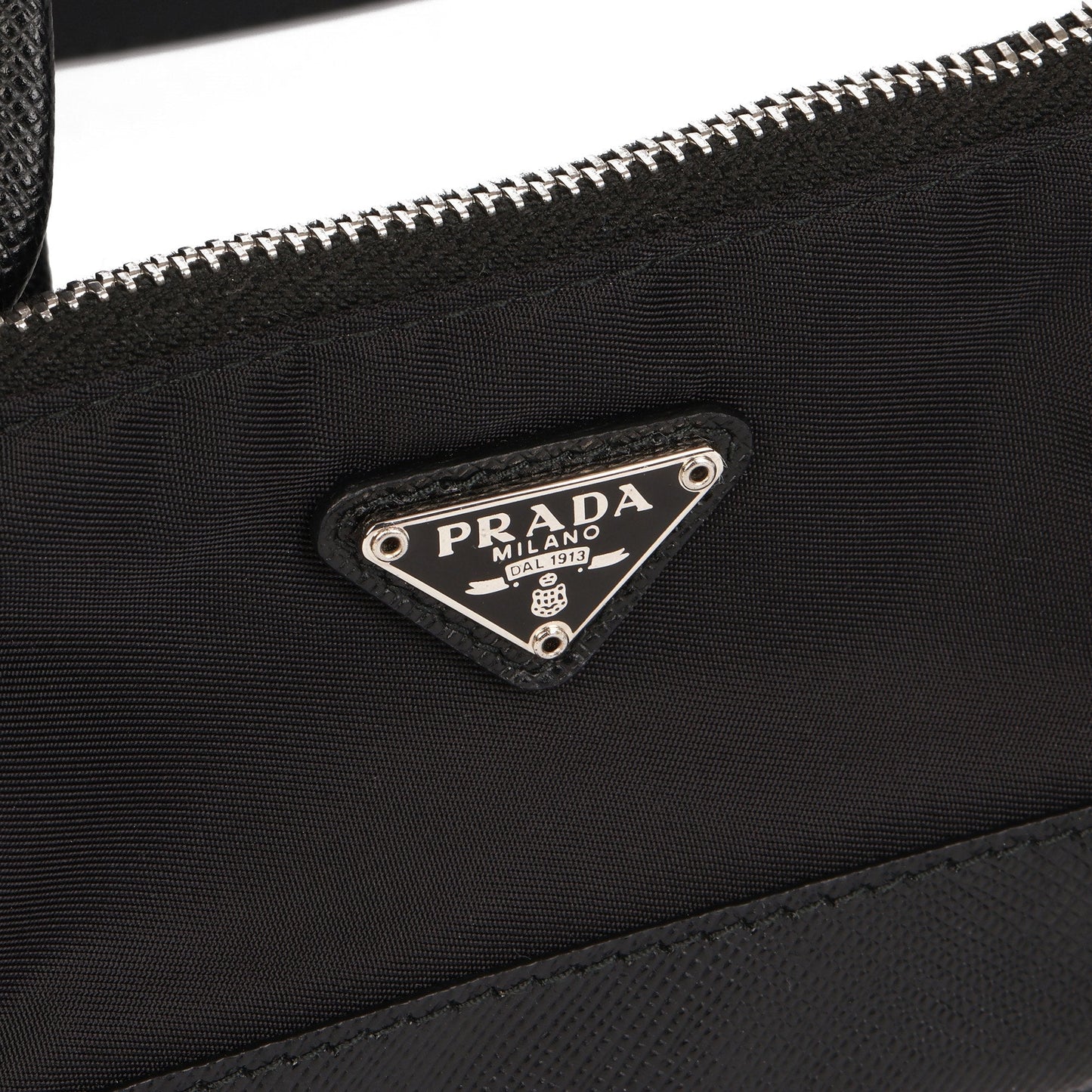 Prada Black Nylon & Saffiano Leather Pocket Belt Bag Belt Bag