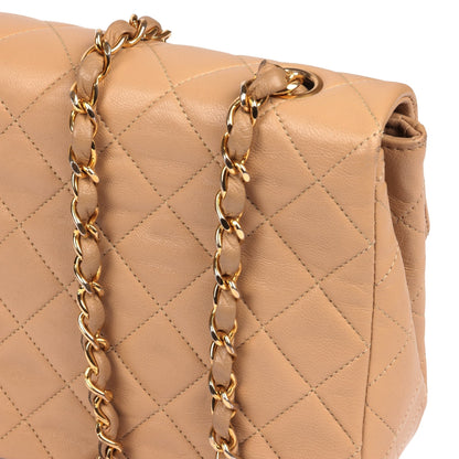 Chanel Beige Quilted Lambskin Vintage Square Mini Flap Bag