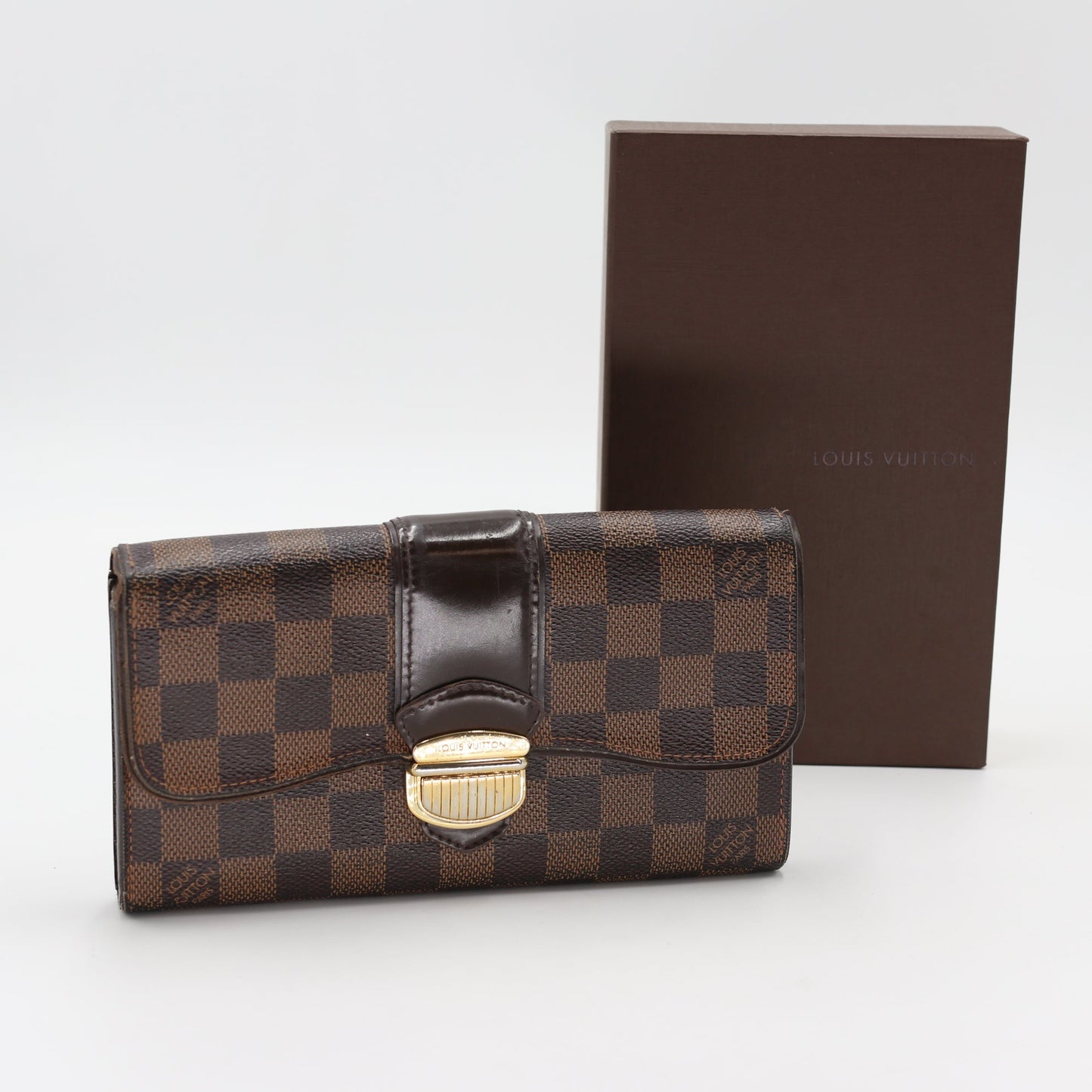 Louis Vuitton Sistina Damier Ebene GM Wallet LV-W0106P-0143