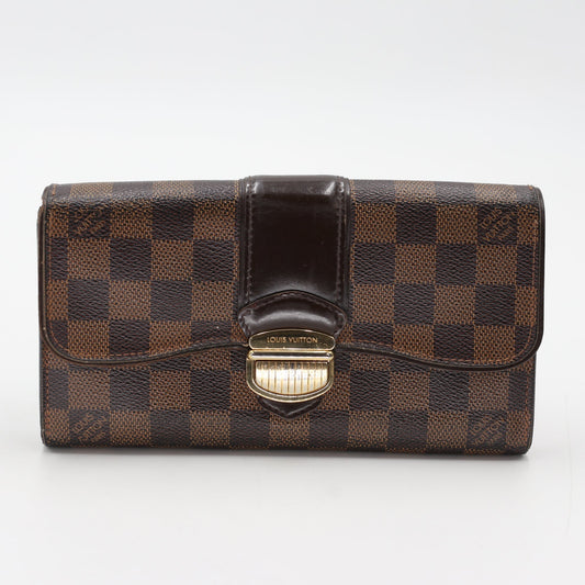 Louis Vuitton Sistina Damier Ebene GM Wallet LV-W0106P-0143