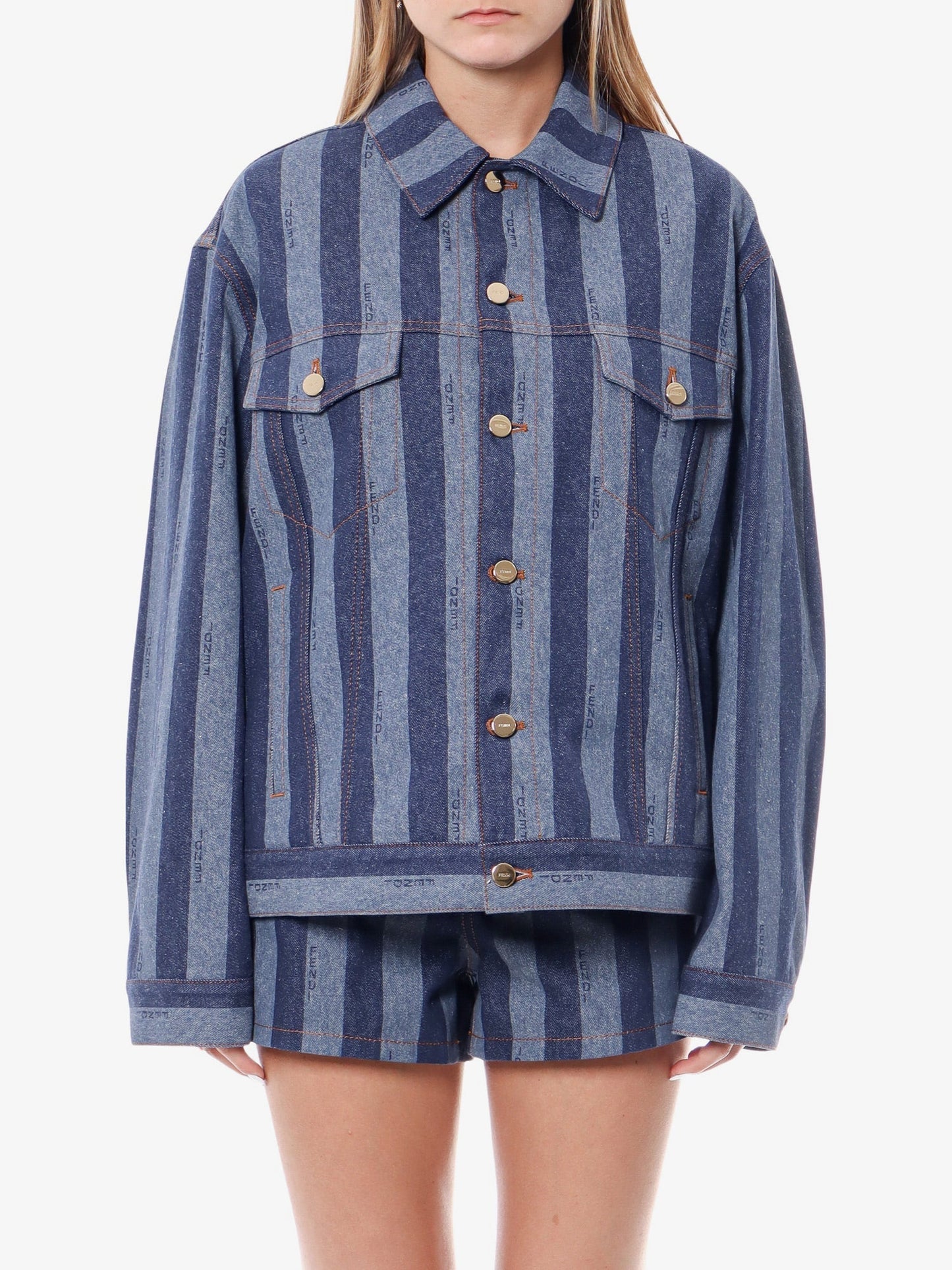 Fendi Woman Fendi Woman Blue Jackets