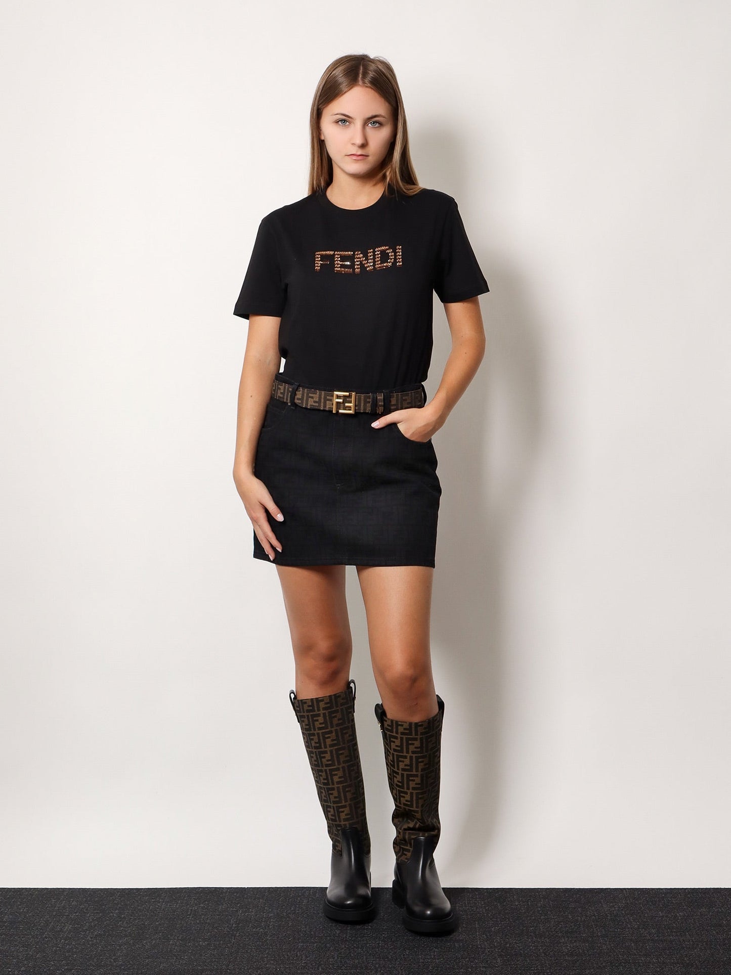 Fendi Woman Fendi Woman Black T-Shirts