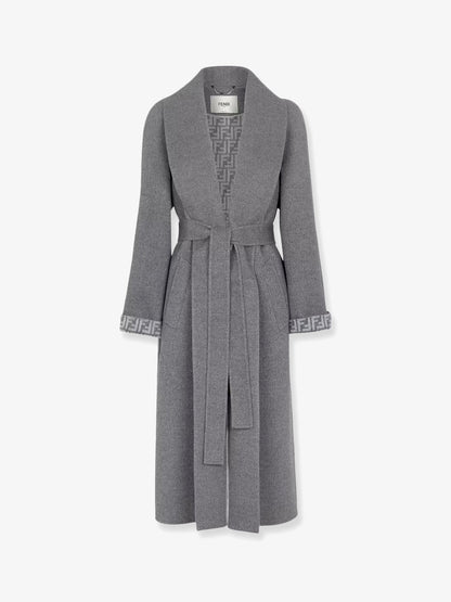 Fendi Woman Fendi Woman Grey Coats