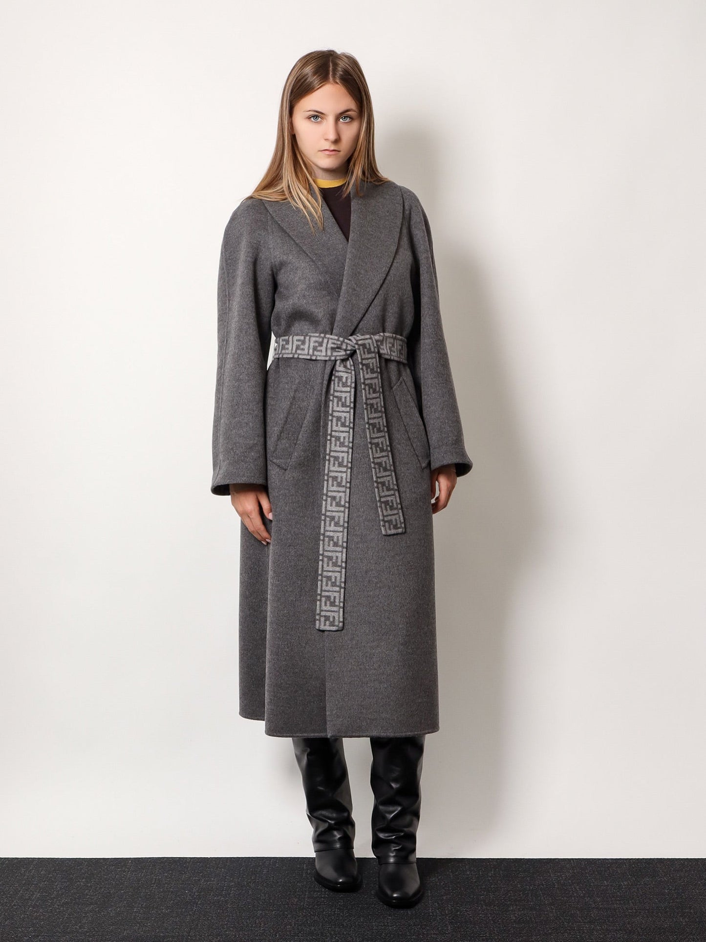 Fendi Woman Fendi Woman Grey Coats