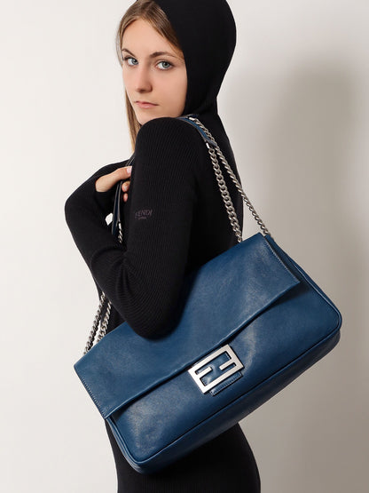 Fendi Woman Fendi Woman Blue Shoulder Bags