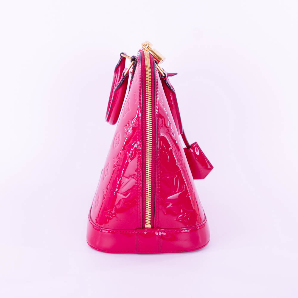 Louis-Vuitton Vernis Indian Rose Alma Monogram PM