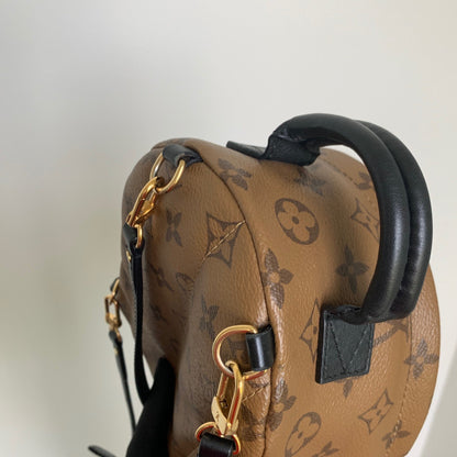 Louis-Vuitton Palm Springs Monogram Mini Reverse Monogram Canvas Backpack