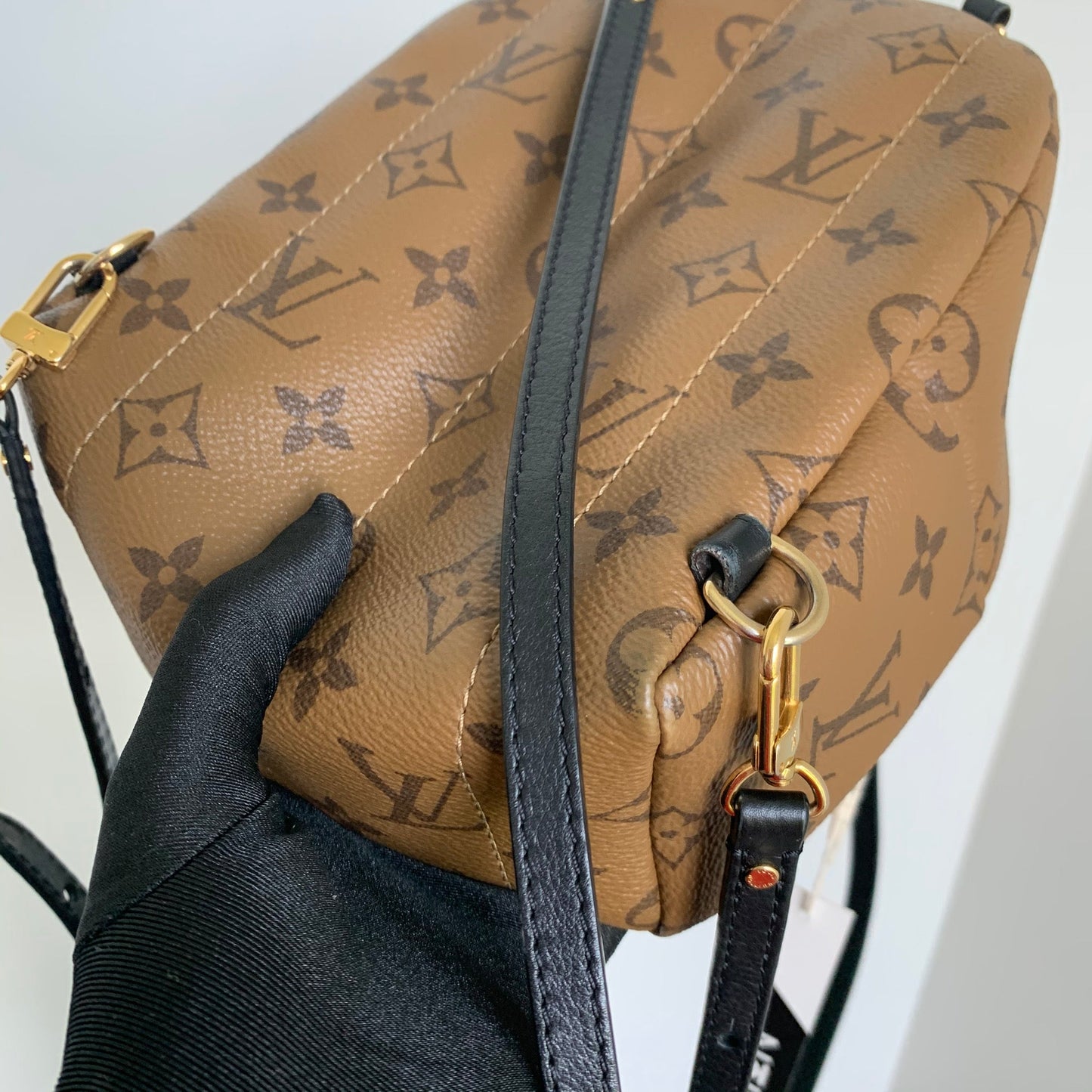 Louis-Vuitton Palm Springs Monogram Mini Reverse Monogram Canvas Backpack