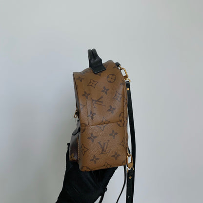 Louis-Vuitton Palm Springs Monogram Mini Reverse Monogram Canvas Backpack