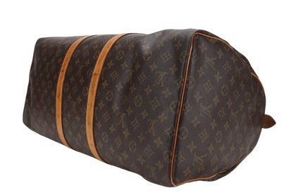 LOUIS VUITTON KEEPALL 55 MONOGRAM CANVAS GOLD HARDWARE WITH DUST COVER