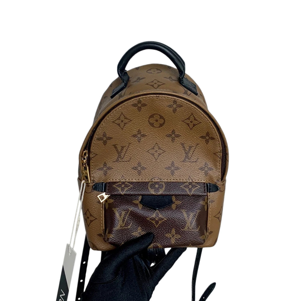 Louis-Vuitton Palm Springs Monogram Mini Reverse Monogram Canvas Backpack