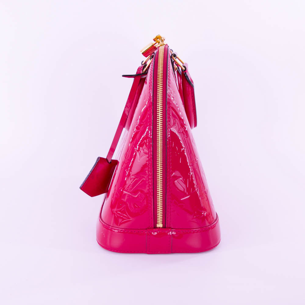 Louis-Vuitton Vernis Indian Rose Alma Monogram PM