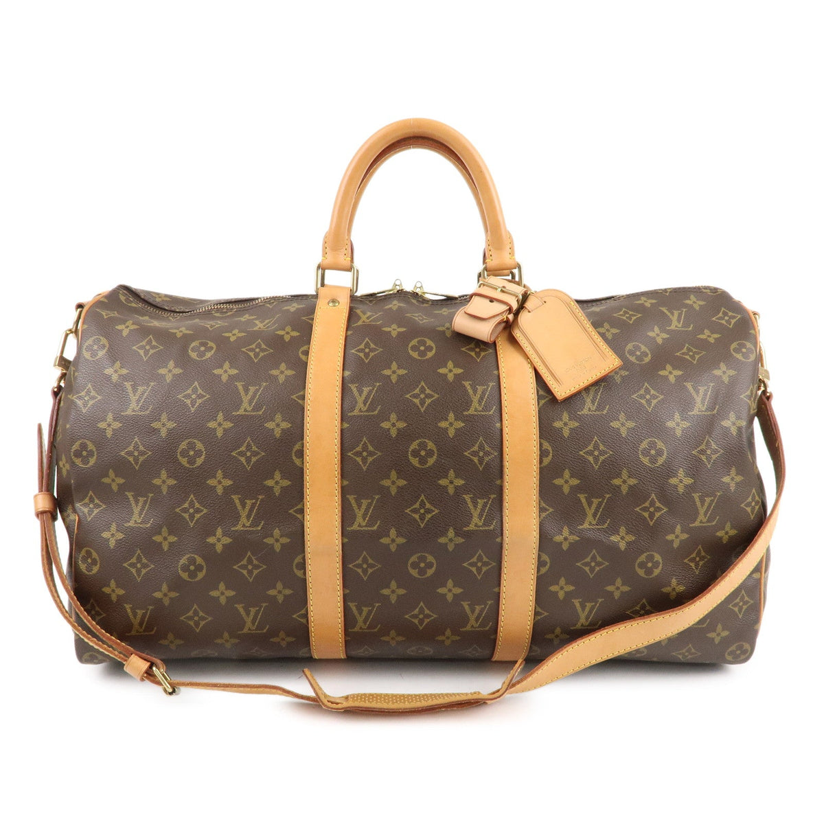 Louis Vuitton Monogram Keep All Bandoulier 50 Boston Bag M41416