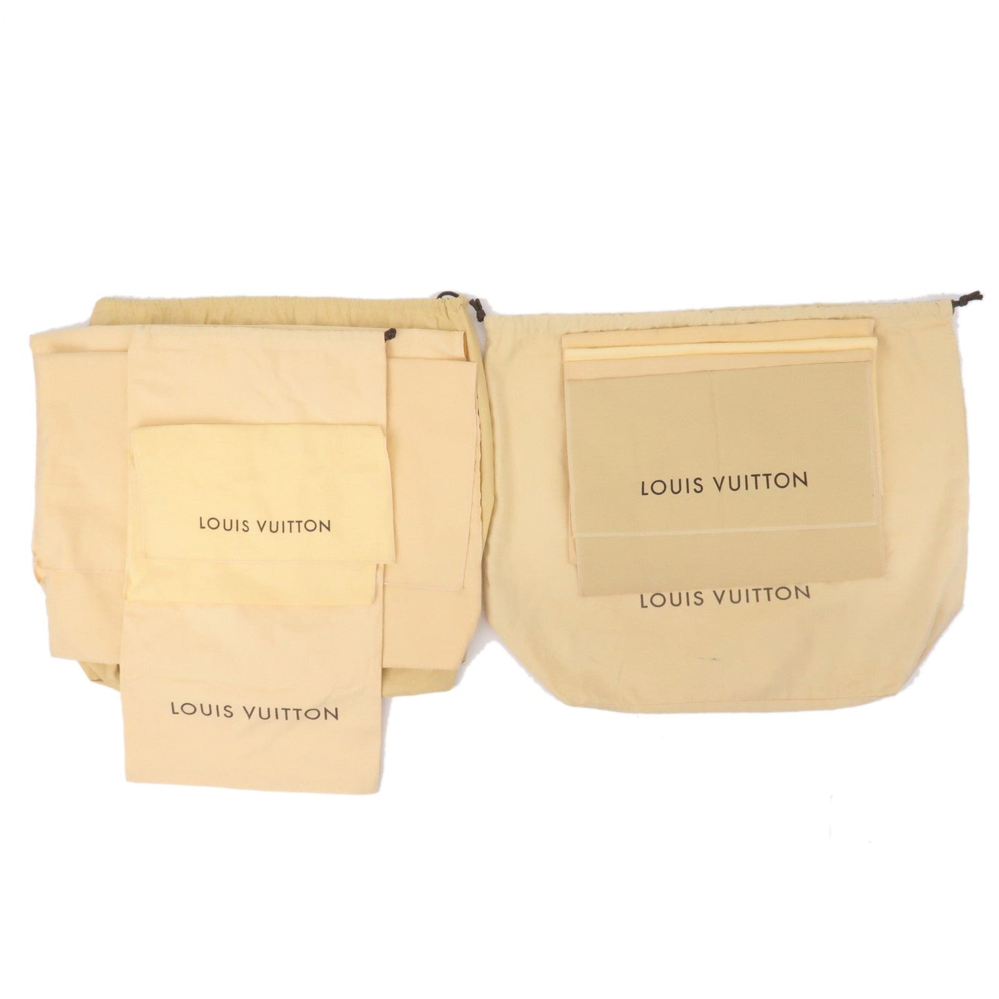 Louis Vuitton Set of 10 Dust Bag Beige