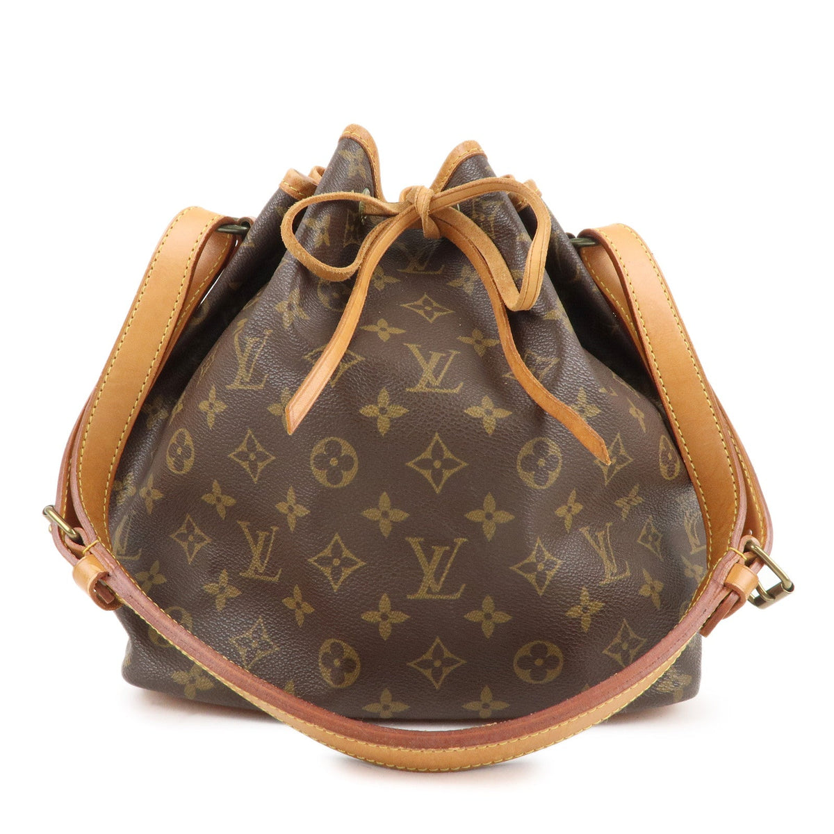 Louis Vuitton Monogram Petit Noe Shoulder Bag Brown M42226
