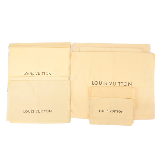 Louis Vuitton Set of 10 Dust Bag Flap Style Beige