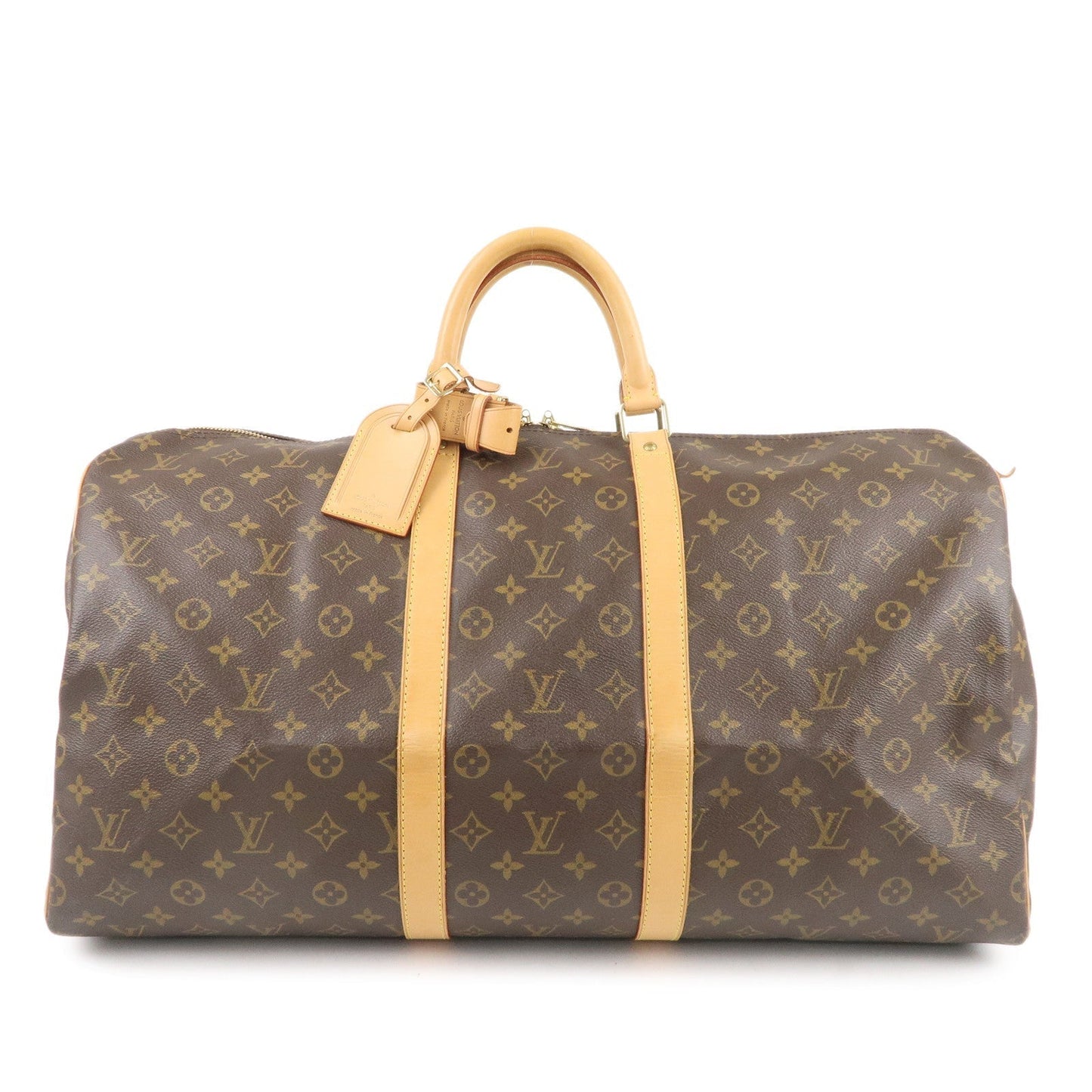 Louis Vuitton Monogram Keep All 55 Boston Bag Brown M41424
