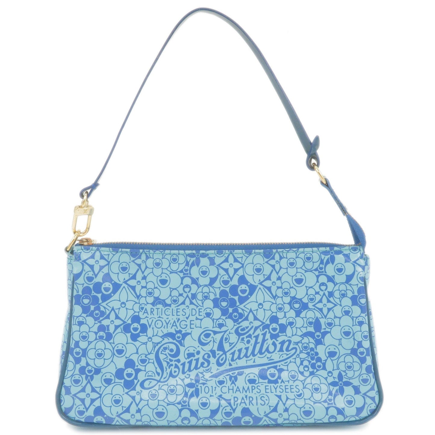 Louis Vuitton PVC Enamel Cosmic Blossom Pochette Blue M93167