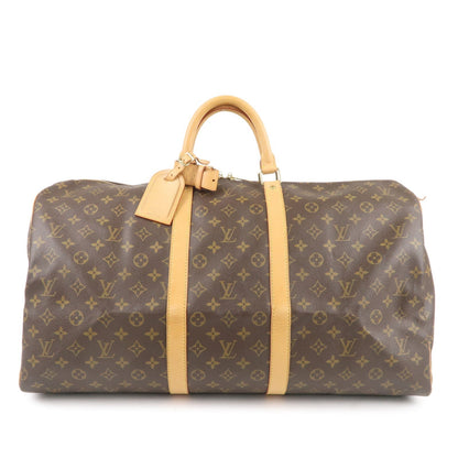 Louis Vuitton Monogram Keep All 55 Boston Bag Brown M41424