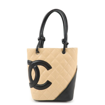 CHANEL COCO Mark Cambon Line Lamb Skin Small Tote Bag A25166