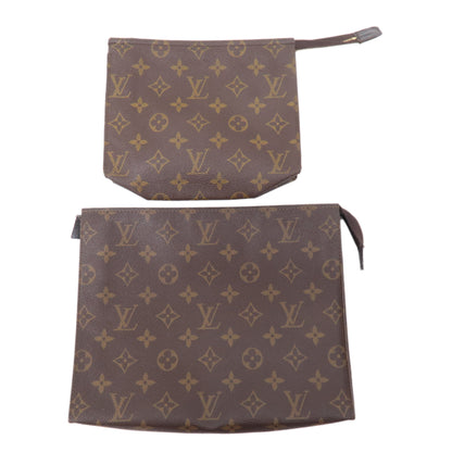 Louis Vuitton Set of 2 Poche Toilette 19 & 26 Clutch Bag Pouch