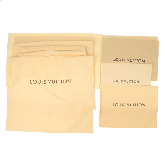 Louis Vuitton Set of 10 Dust Bag Flap Type Beige Brown