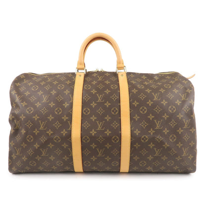 Louis Vuitton Monogram Keep All 55 Boston Bag Brown M41424