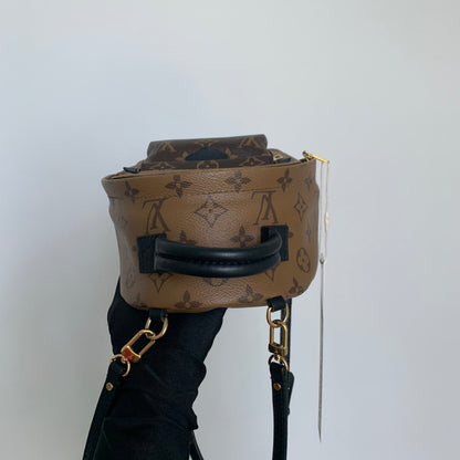 Louis-Vuitton Palm Springs Monogram Mini Reverse Monogram Canvas Backpack
