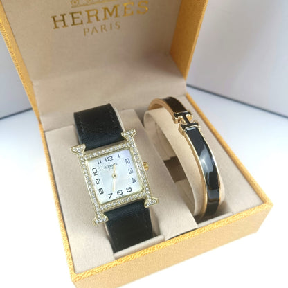Hermès Watche and Bangle Set