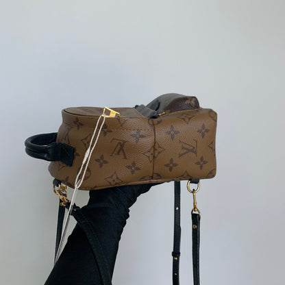 Louis-Vuitton Palm Springs Monogram Mini Reverse Monogram Canvas Backpack