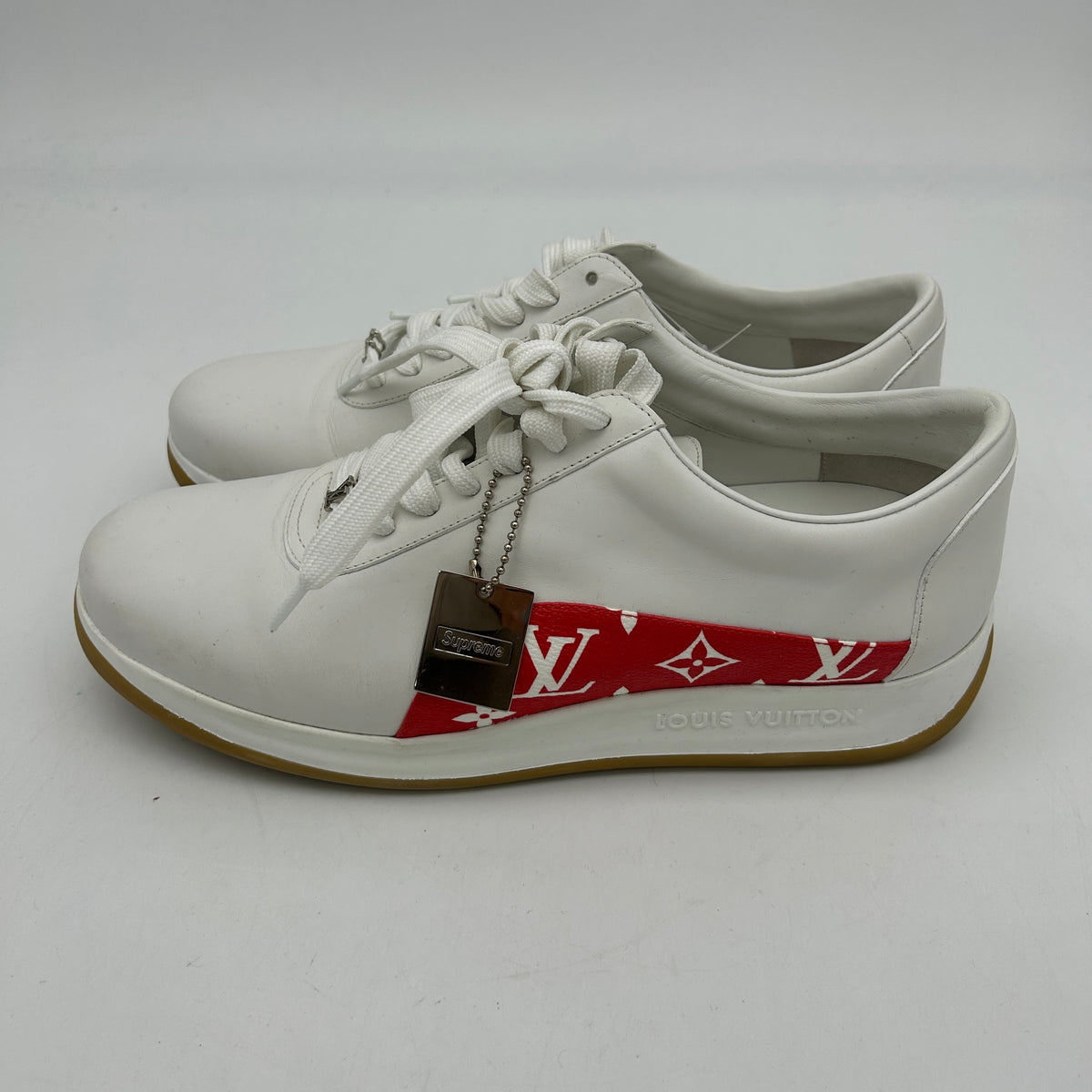 LOUIS VUITTON X Supreme - White Trainer US Men's Size 8 363698