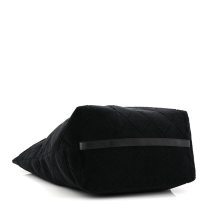 Terry Cotton CC Beach Tote  Black