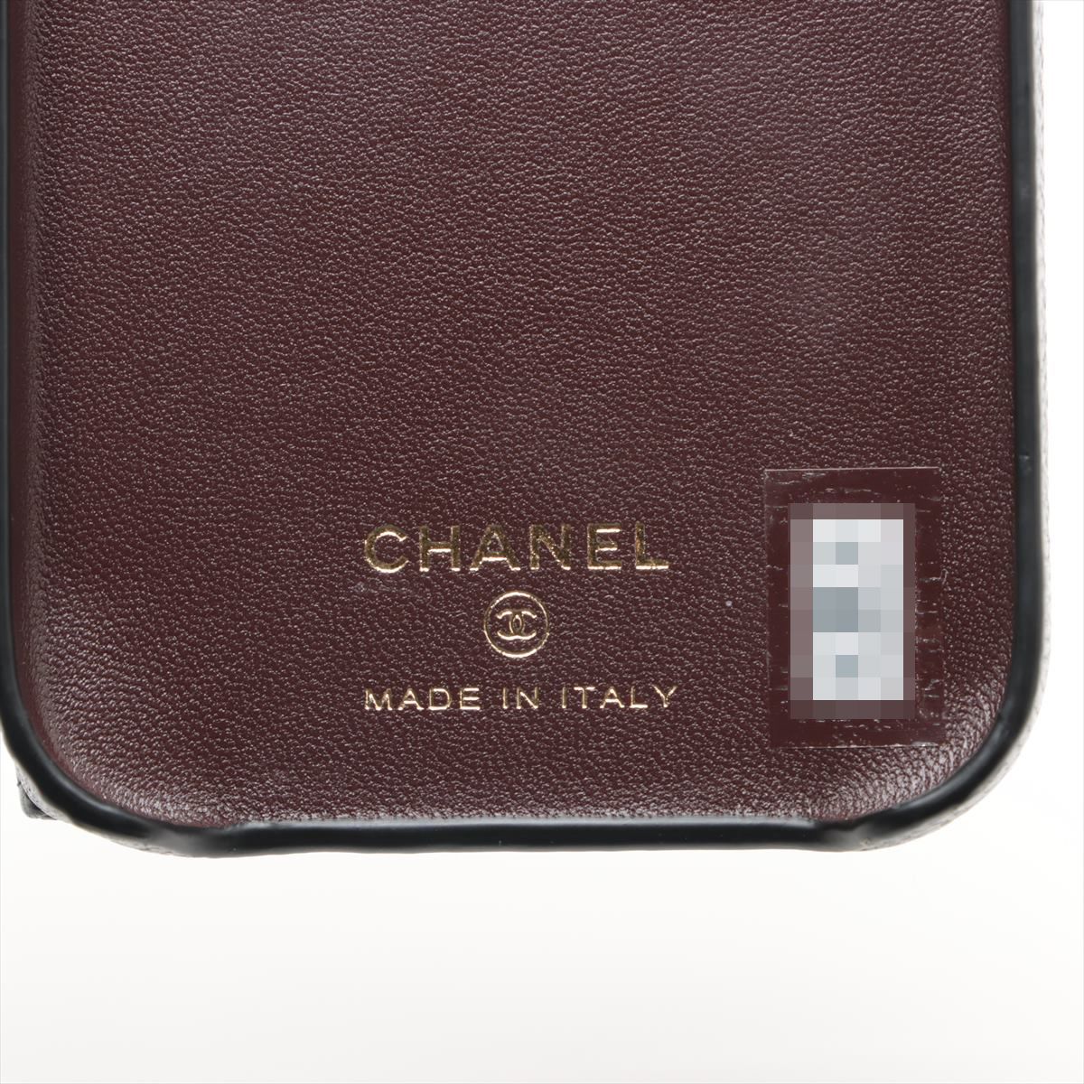 Chanel Matrasse Caviar S iPhone Case Black Gold Gold  Random