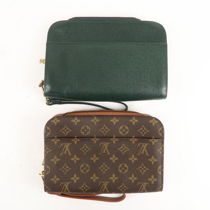 Louis Vuitton Monogram Taiga Set of 2 Cluch Bag M30184 M51790