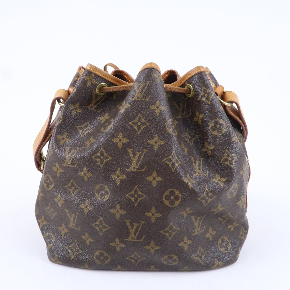 Louis Vuitton Monogram Petit Noe Shoulder Bag Brown M42226