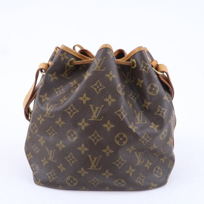 Louis Vuitton Monogram Petit Noe Shoulder Bag Brown M42226