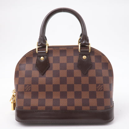 Louis Vuitton Damier Alma BB 2Way Shoulder Bag Hand Bag N41221