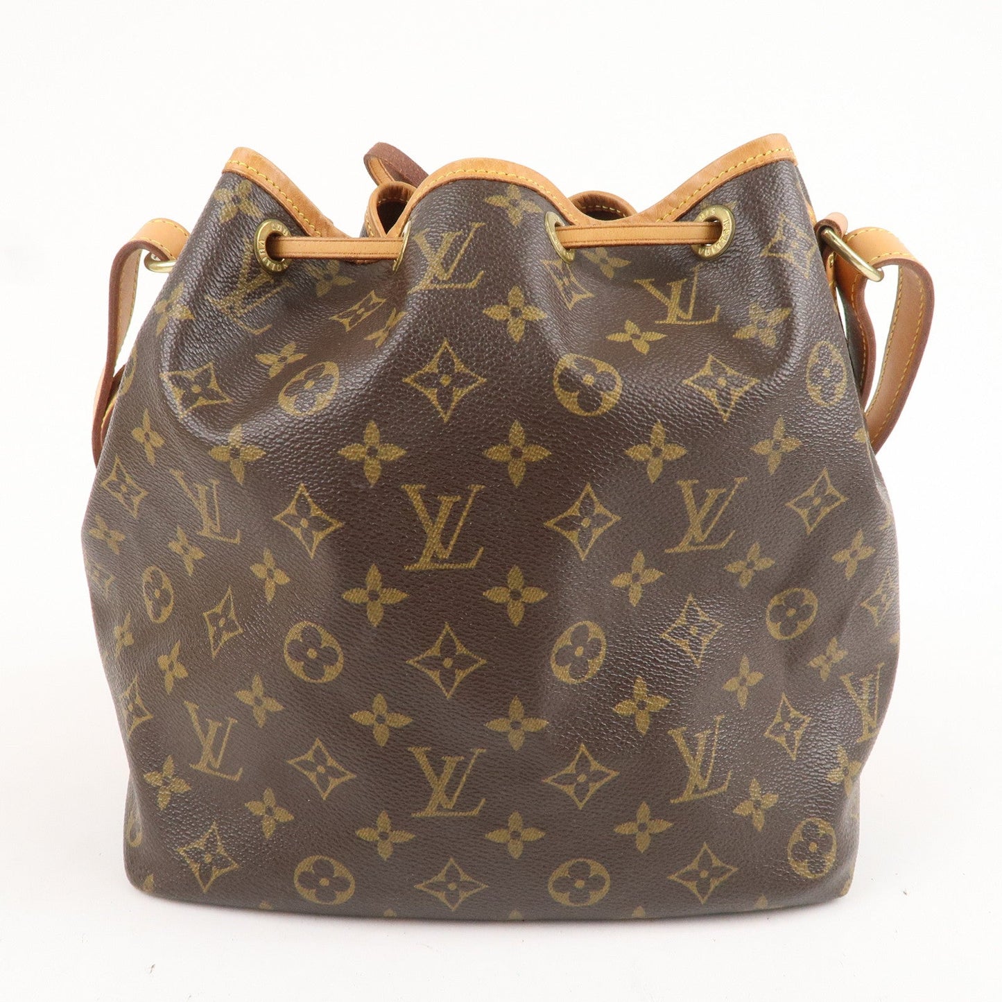 Louis Vuitton Monogram Petit Noe Shoulder Bag Brown M42226